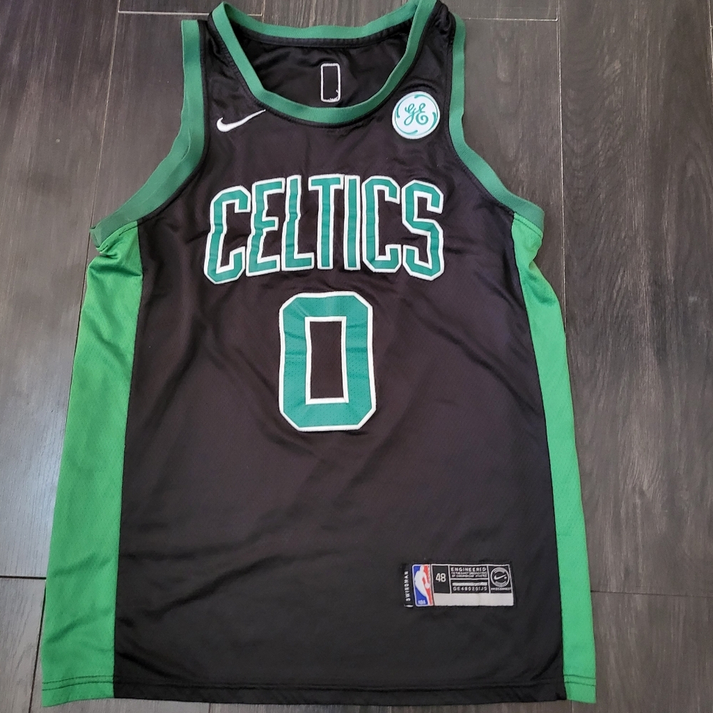 Nike Celtics Black and Green Game Jersey
